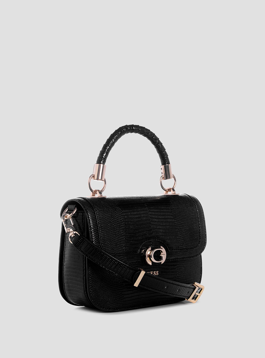 Black Orlina Top Handle Bag