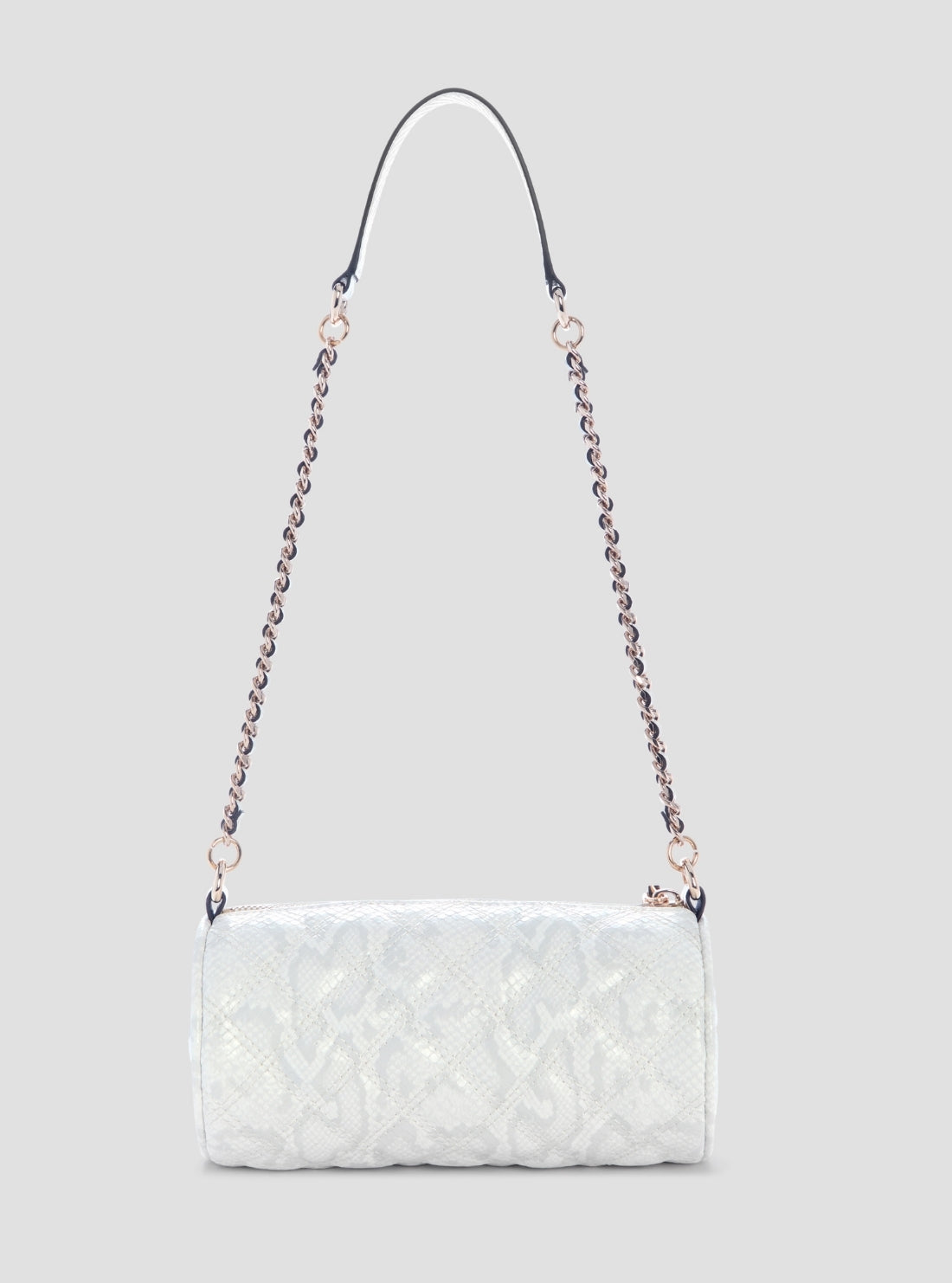 GUESS Womens Off-White Giully Mini Barrel Bag KG967372 Back View