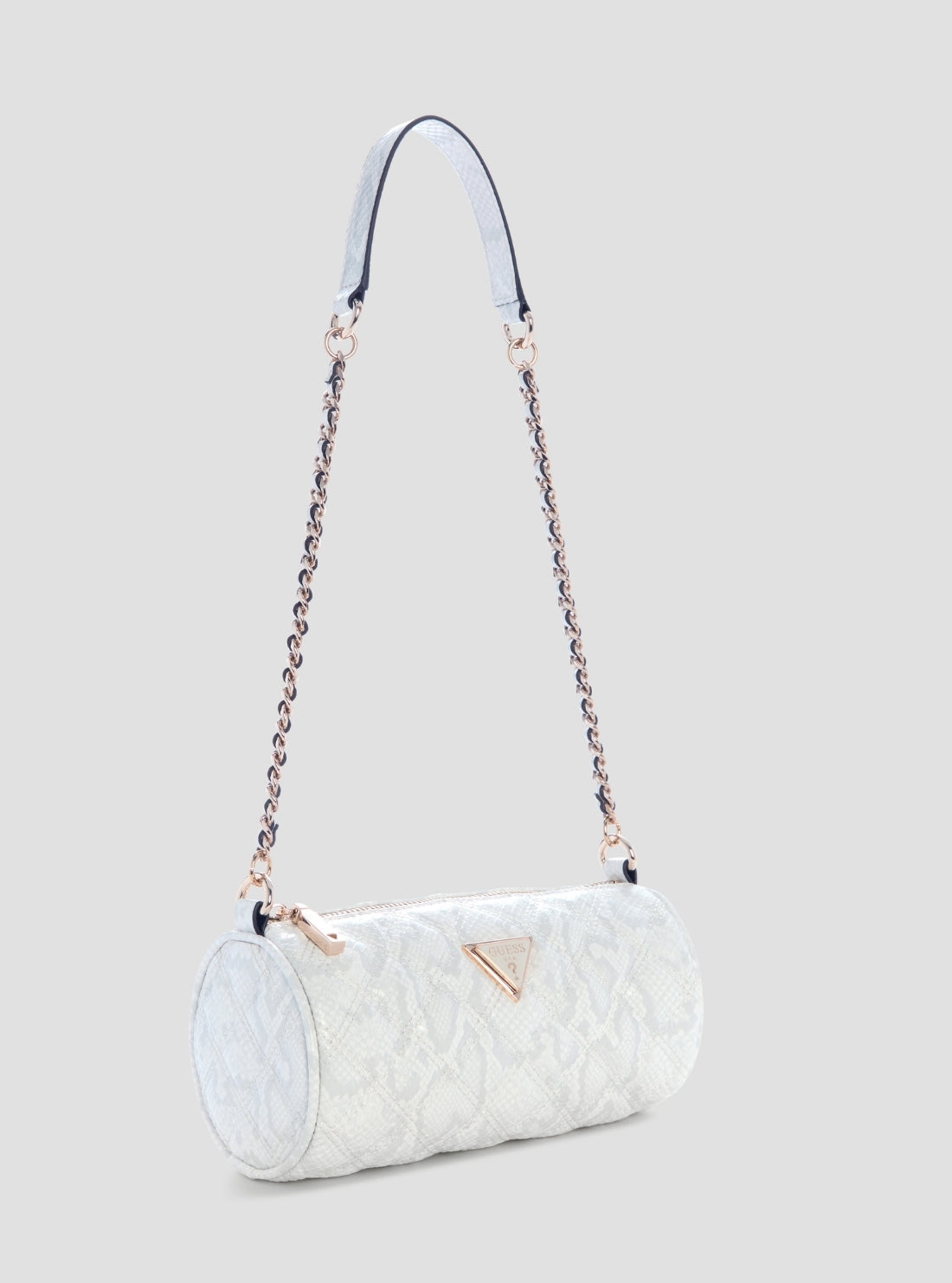 GUESS Womens Off-White Giully Mini Barrel Bag KG967372 Side View