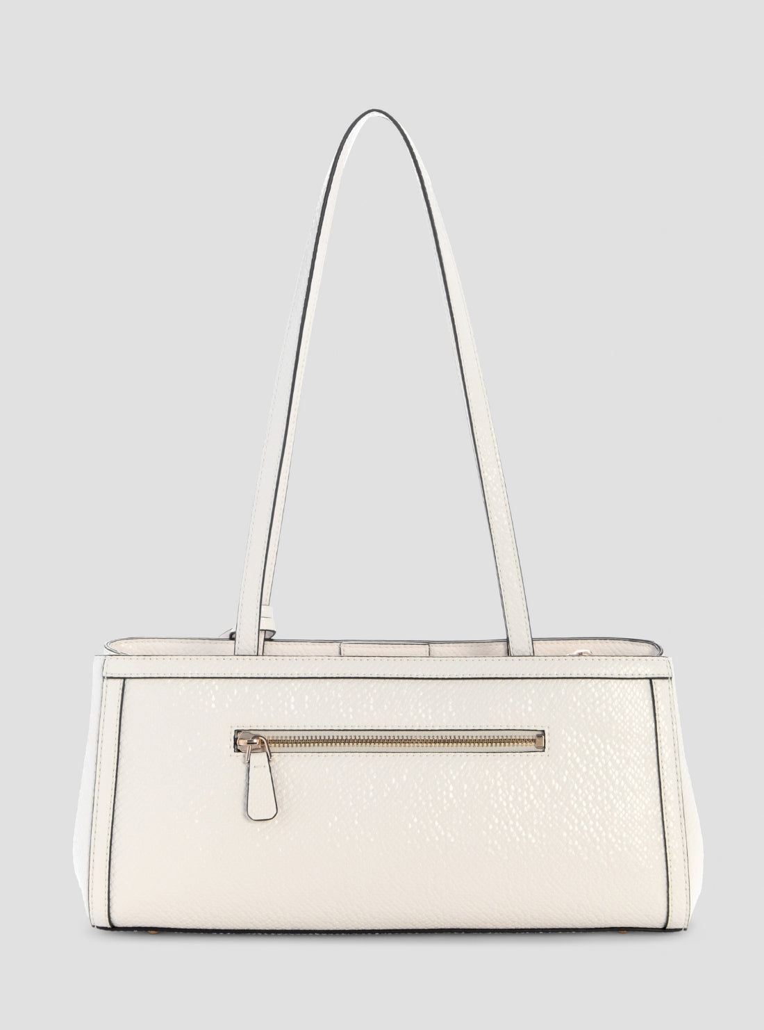 GUESS Womens White Dovie Girlfriend Shoulder Satchel Bag KG990908 Back View