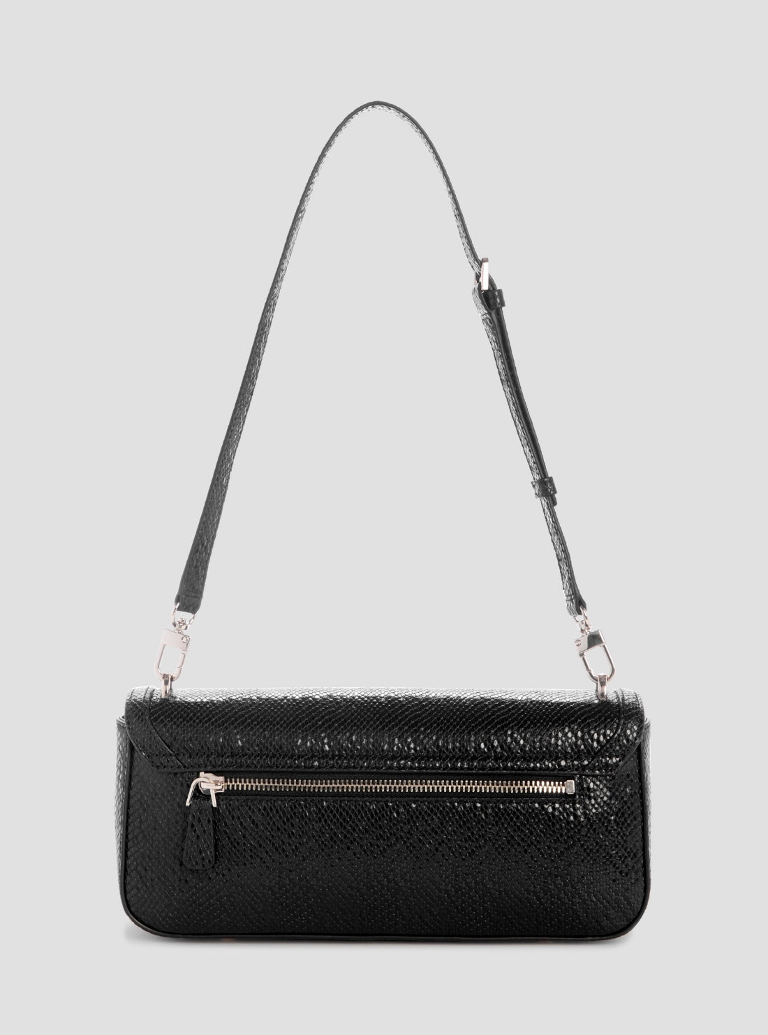 GUESS Womens Black Dovie Flap Shoulder Bag KG990919 Back View