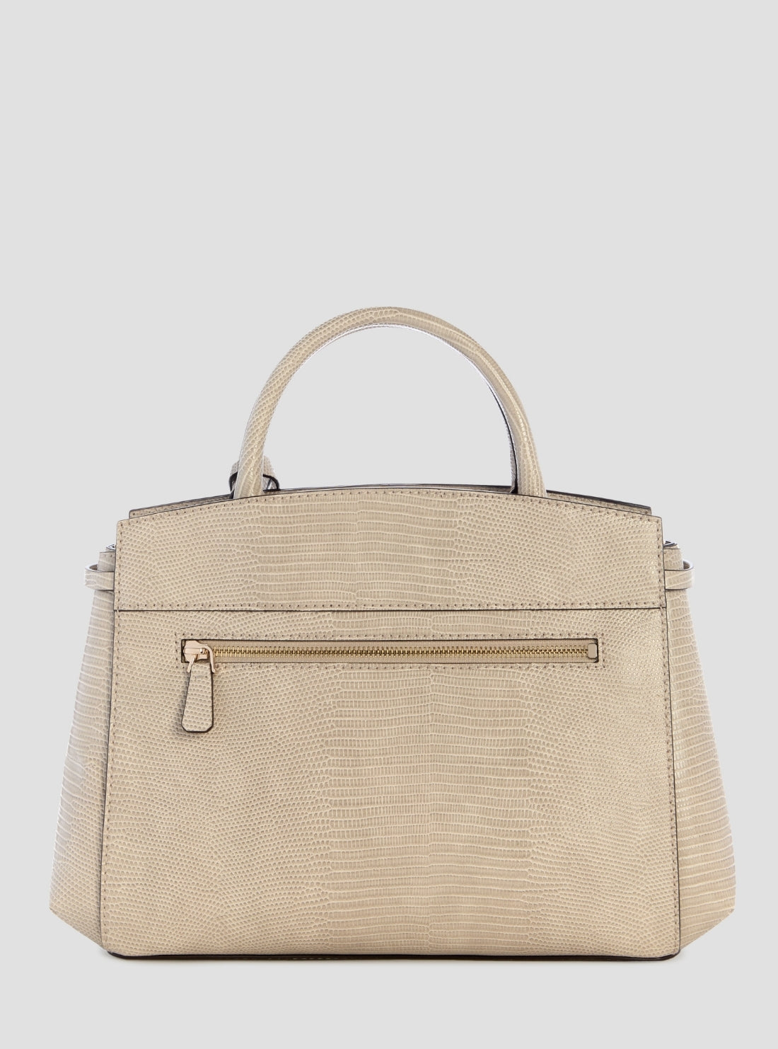 Taupe Melinda Triple Compartment Satchel Bag KL993306 Back View