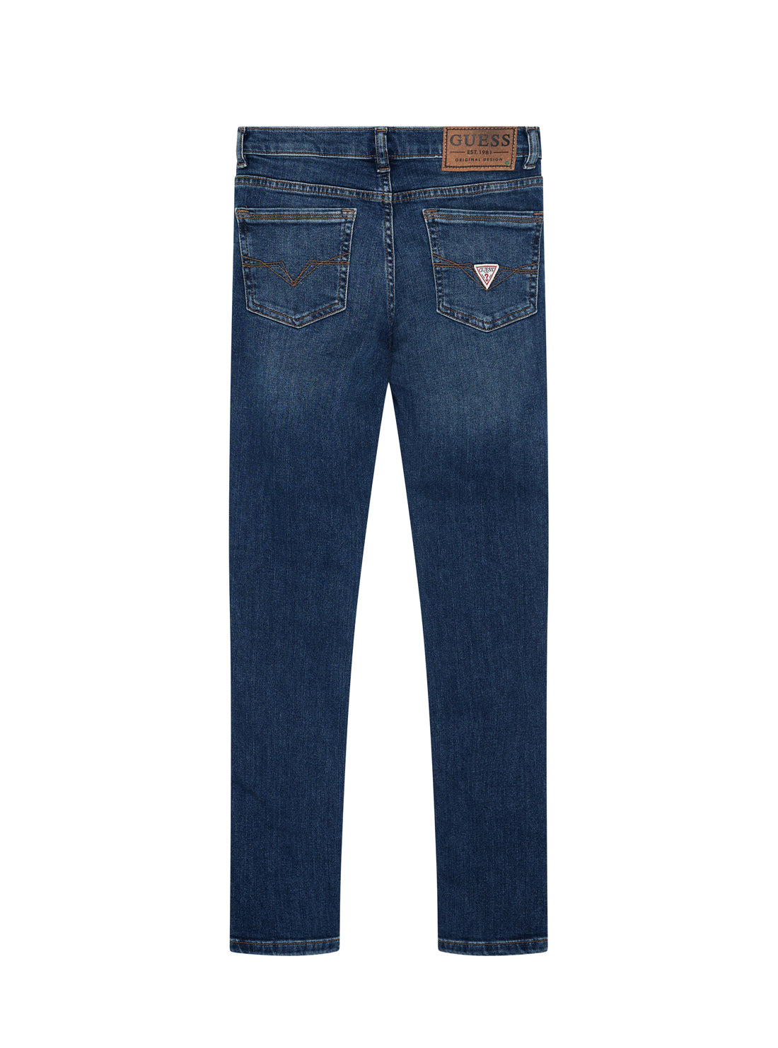 GUESS Kids Blue Denim Skinny Pants (7-16) L2YA16D4GV0 Back View