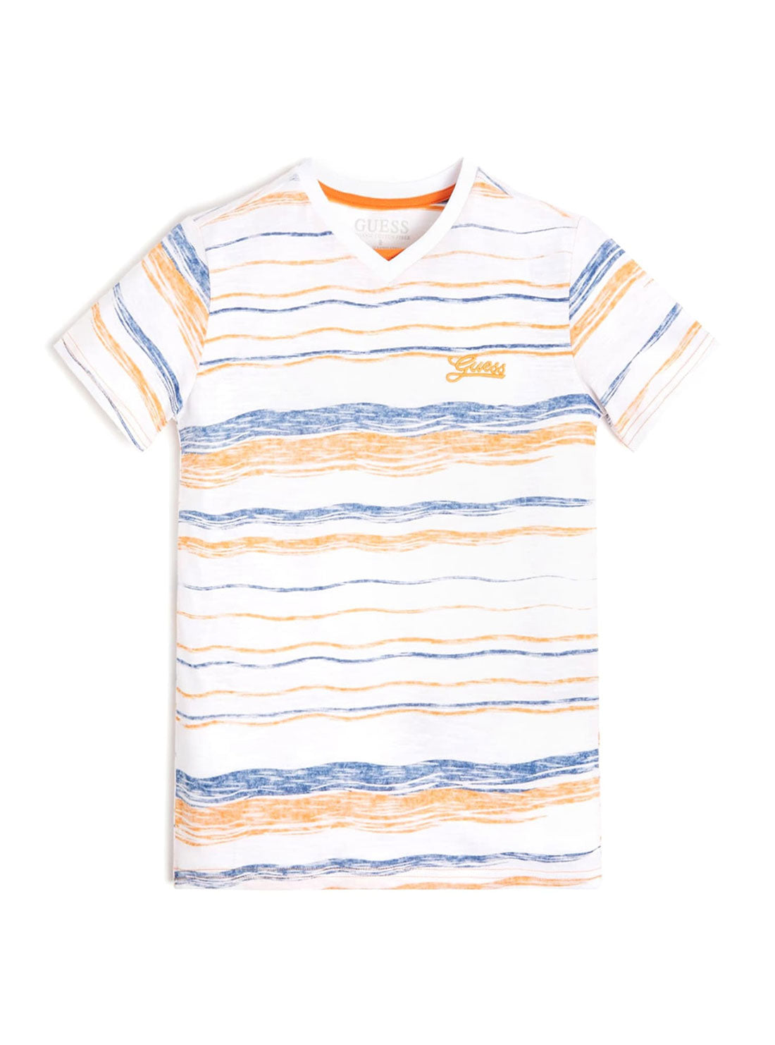 Guess orange striped clearance shirt