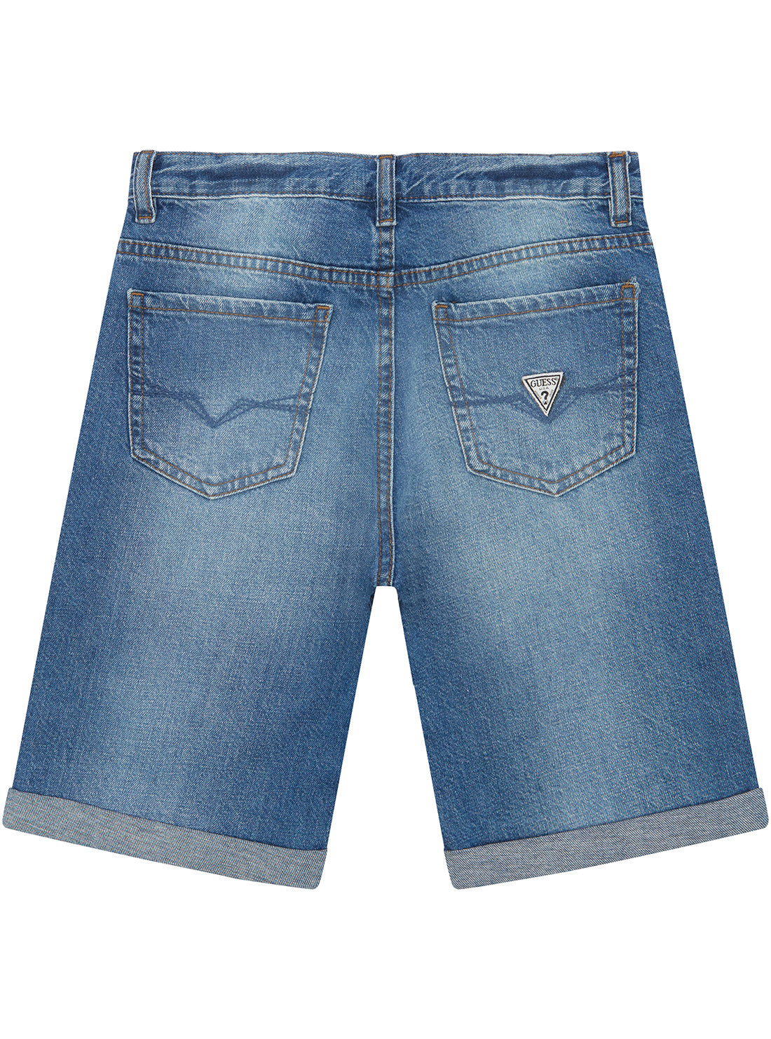 Blue Denim Linen Shorts (7-16)