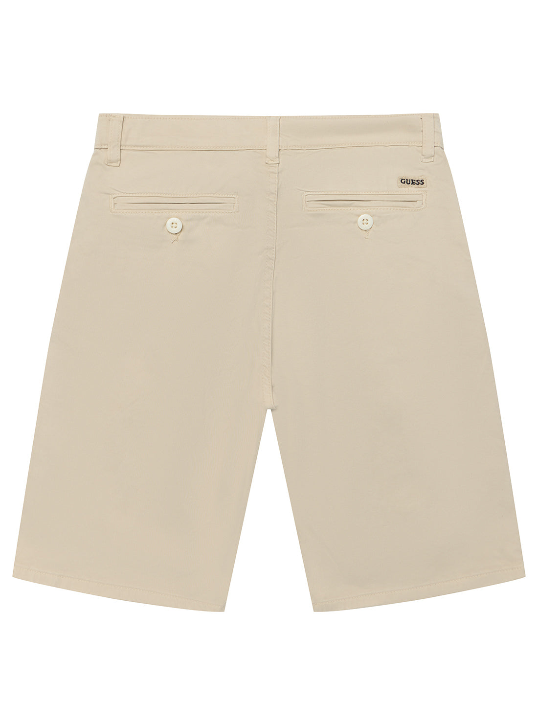 Beige Sateen Chino Shorts (7-16)
