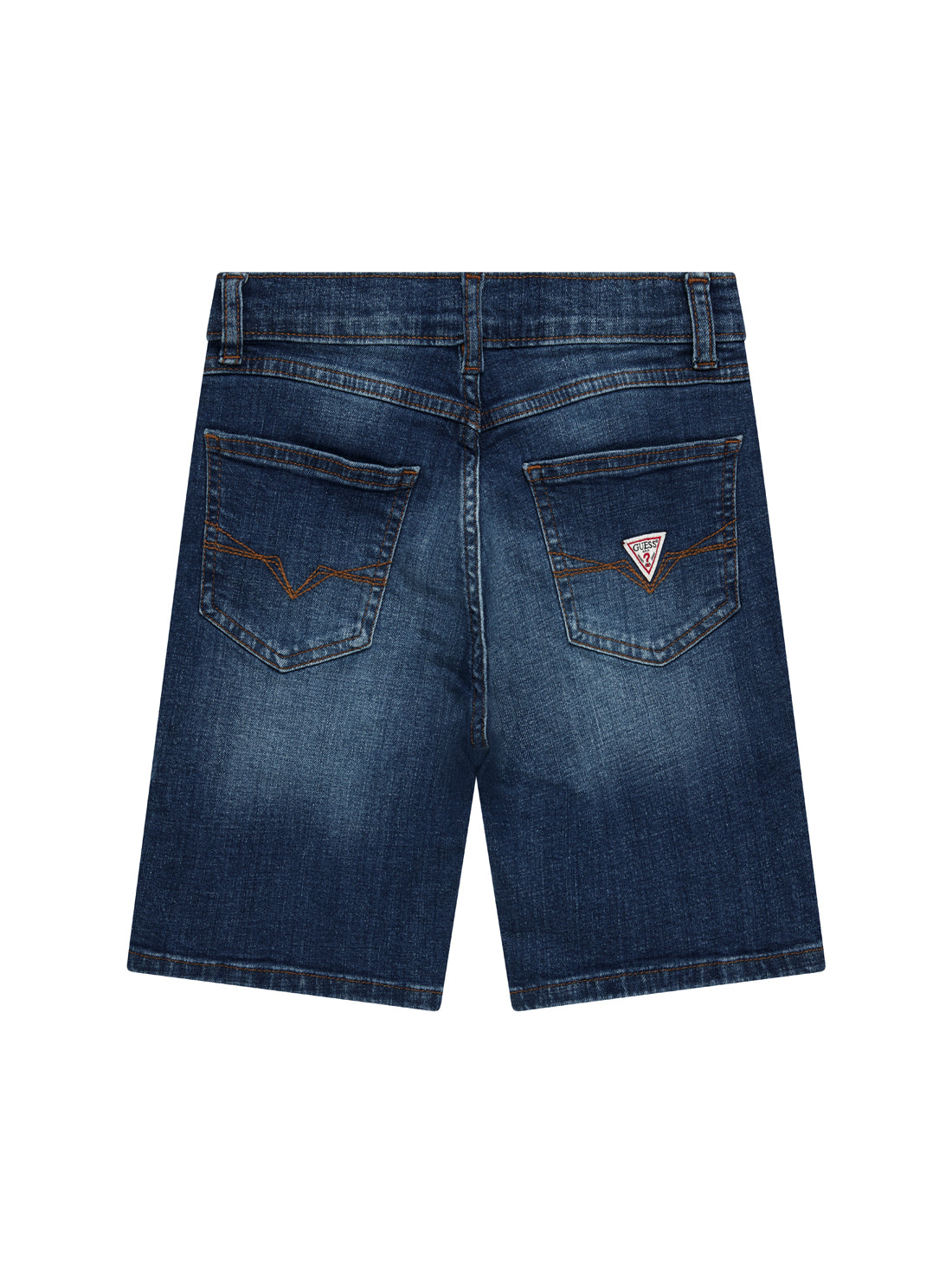GUESS Kids Blue Stretch Denim Shorts (7-16) L4RD12D52Z0 Back View