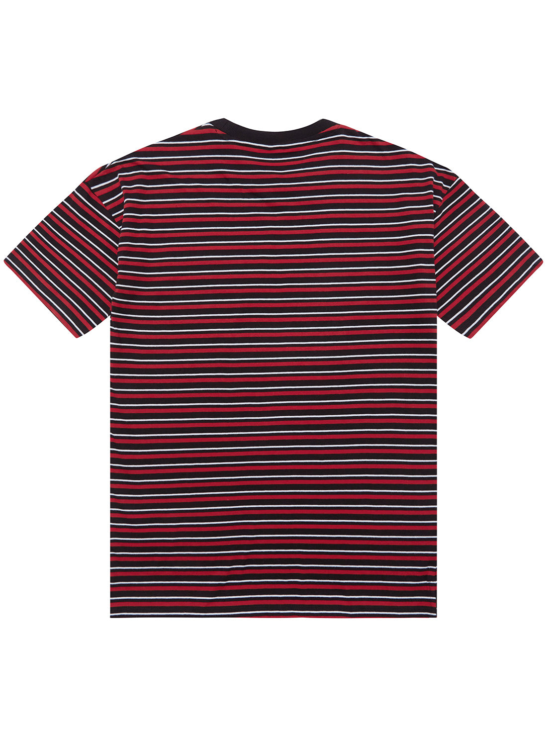 Black Red Stripe Short Sleeve T-Shirt (7-16)