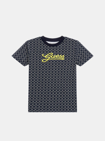 Blue G-Chain Print T-Shirt (7-16)
