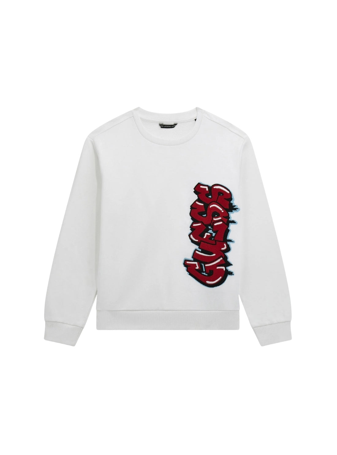 GUESS Kids White Long Sleeve Active Top (7-16) L5BQ02KAD74 Front View
