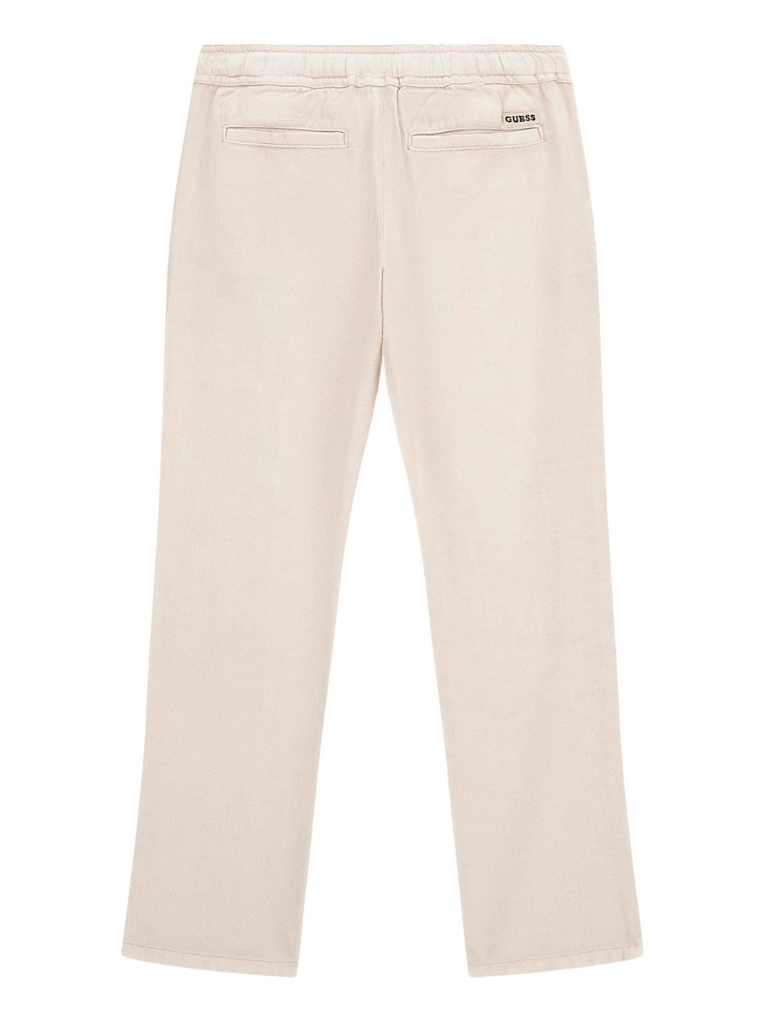 GUESS Kids Beige Lyocell Twill Pants (7-16) L5GB03WHAR0 Back View