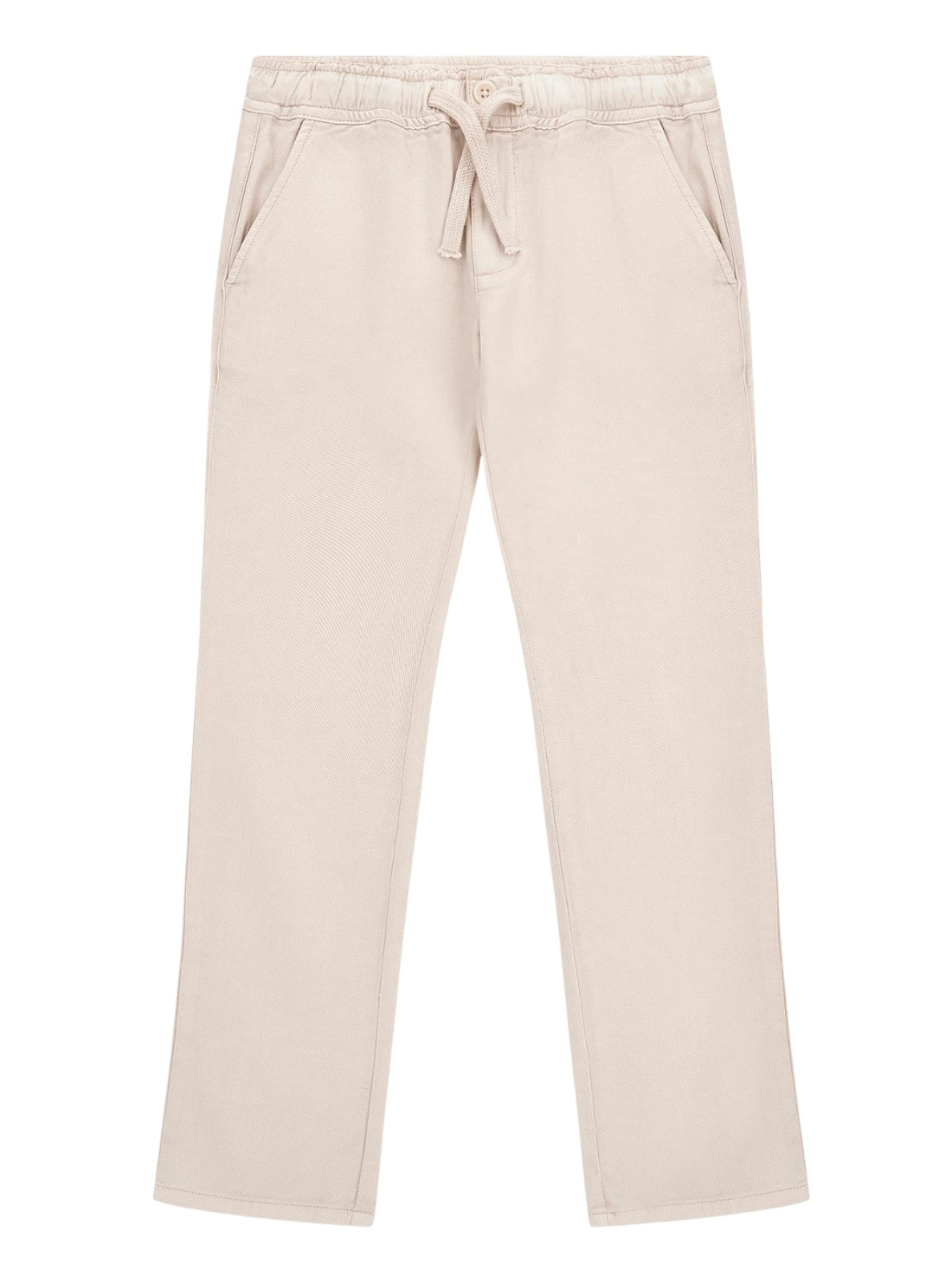 GUESS Kids Beige Lyocell Twill Pants (7-16) L5GB03WHAR0 Front View