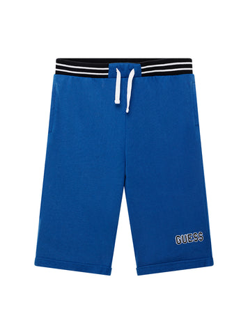 GUESS Kids Blue Oversized Active Shorts (7-16) L5GD12KA6R4 Front View