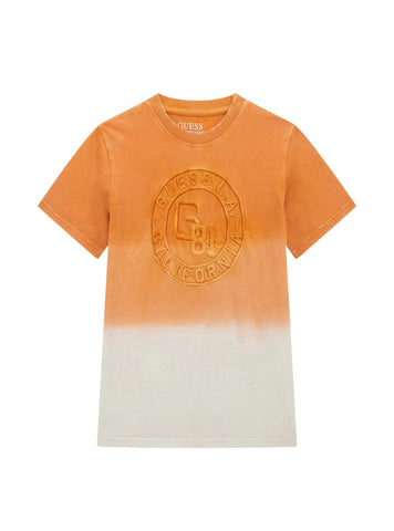 GUESS Kids Eco Orange Gradient T-Shirt (7-16) L5GI10K8HM4 Front View