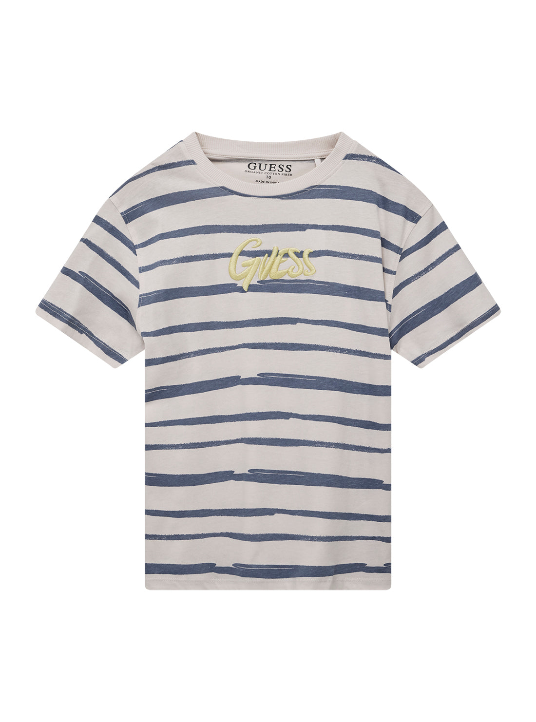 GUESS Kids Blue Multi Striped T-Shirt (7-16) L5GI16K8HM4 Front View