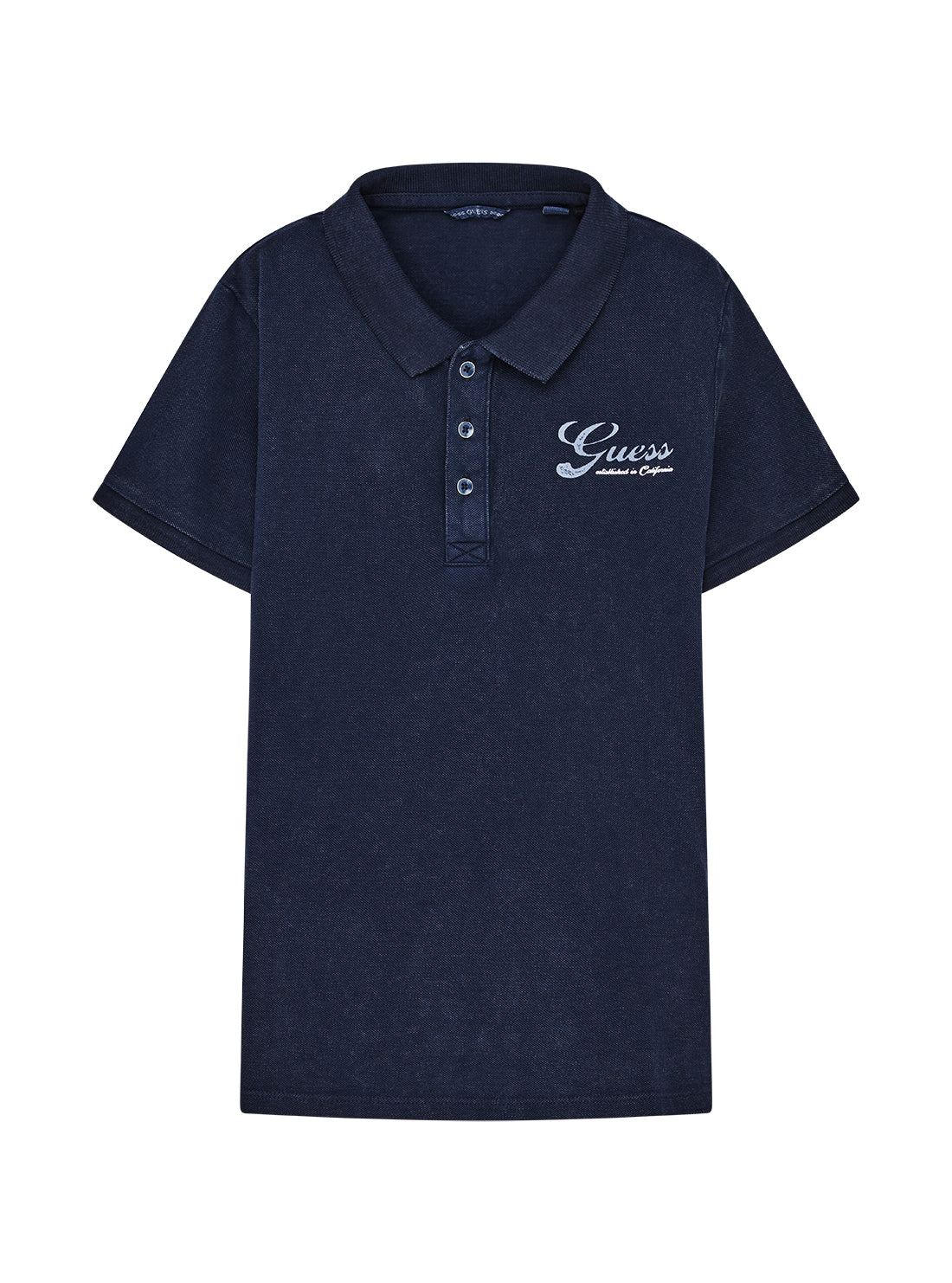 GUESS Kids Blue Piquet Polo Shirt (7-16) L5GP02KCLV0 Front View