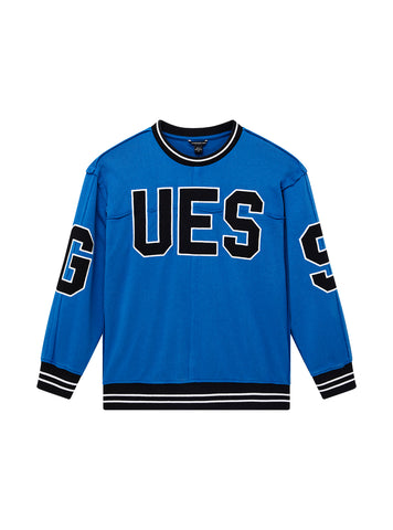 GUESS Kids Blue Oversized Active Top (7-16) L5GQ04KA6R4 Front View