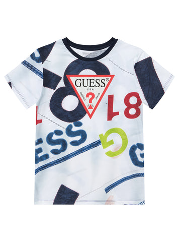 White Graphic Short Sleeve T-Shirt (7-16)