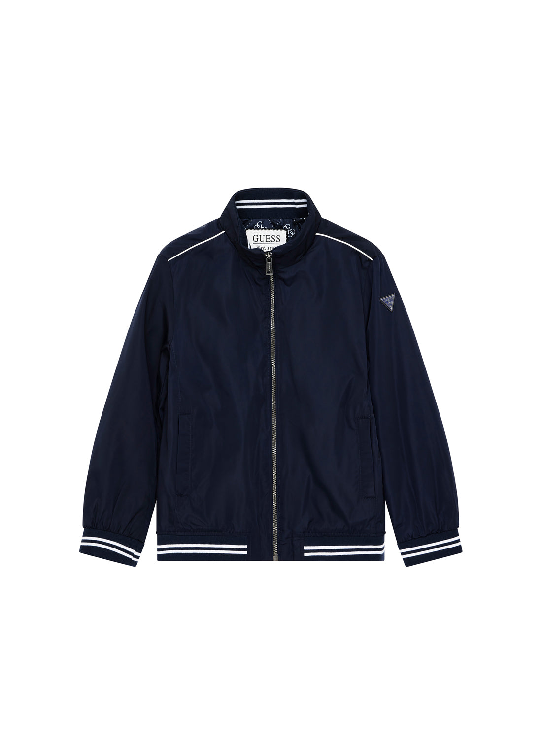 GUESS Kids Blue Bomber Mini Me Jacket (7-16) L5YL08WH762 Front view