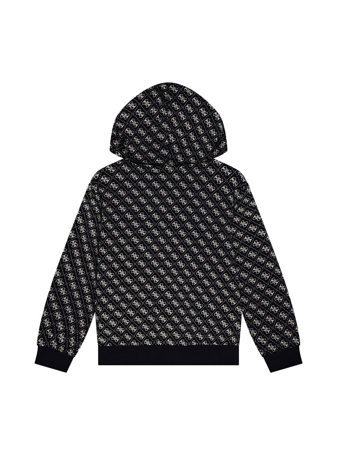 GUESS Kids Eco Blue Hooded Long Sleeve Active Top (7–16) L5YQ05KA6R4 Back View