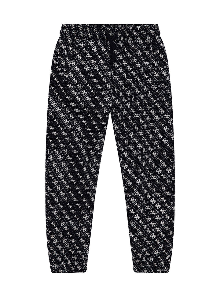 GUESS Kids Eco Blue Logo Active Pants (7-16) L5YQ15KA6R4 Front View