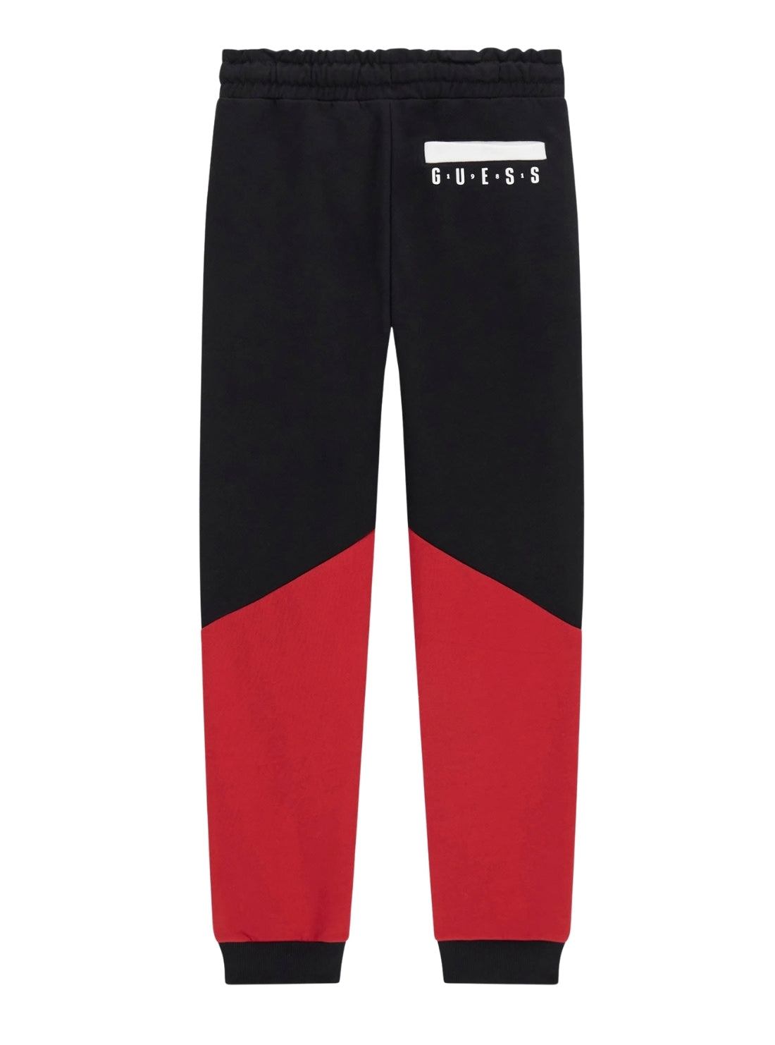 GUESS Kids Black Colourblock Fleece Jogger Pants (7-16) L6BB05K6072 Back View