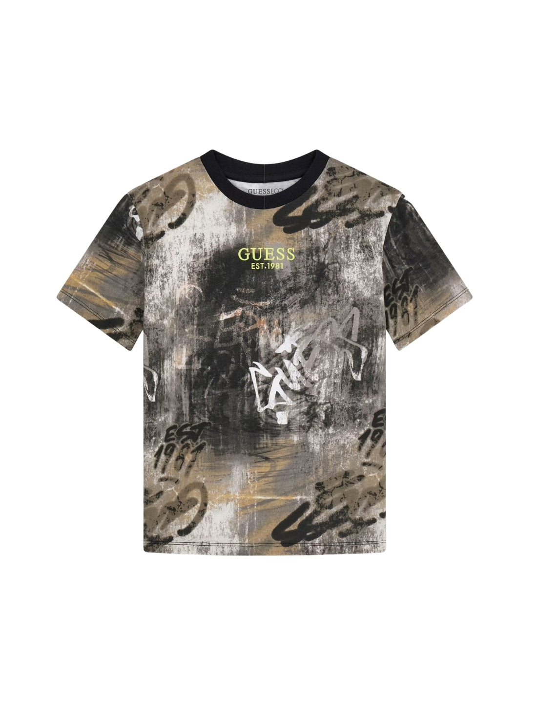 GUESS Kids Urban City Print Oversize T-Shirt (7-16) L6RI04K8HM4 Front View