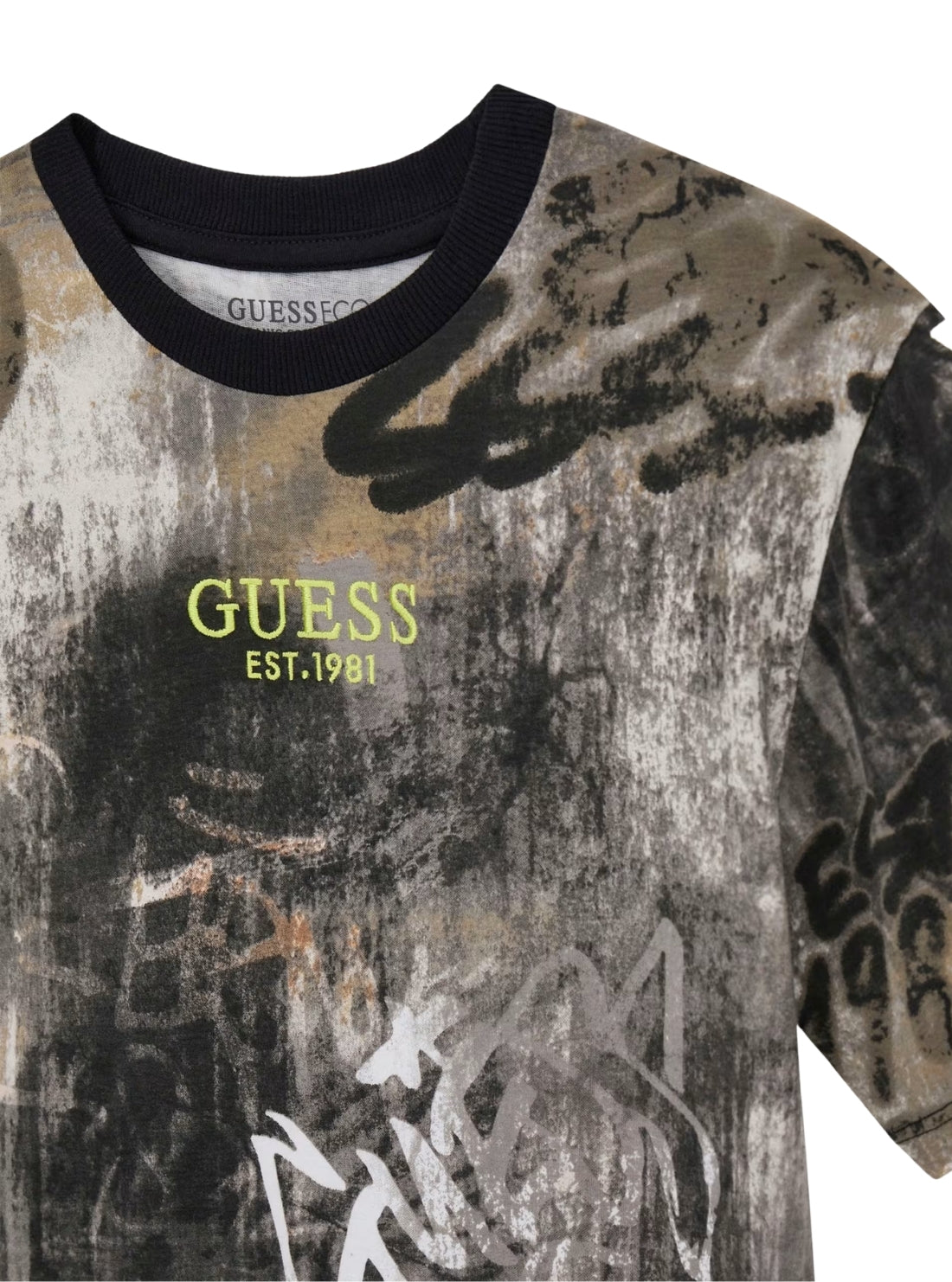 GUESS Kids Urban City Print Oversize T-Shirt (7-16) L6RI04K8HM4 Detail View
