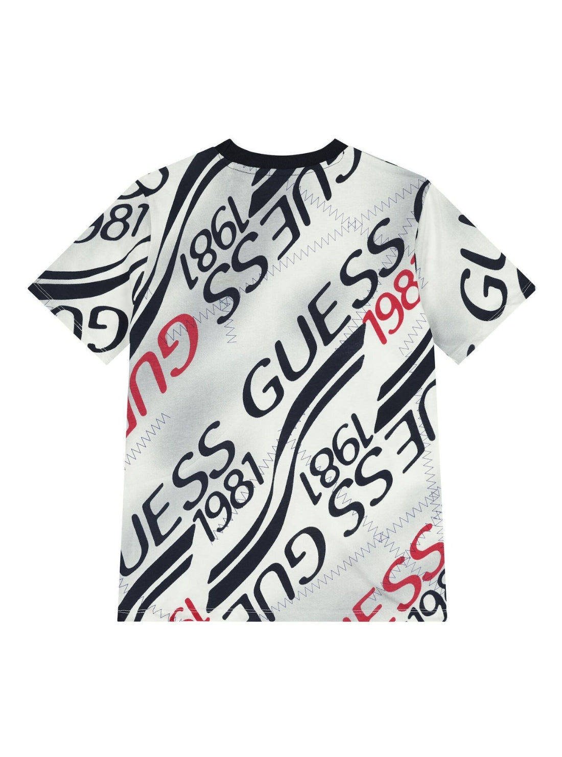 GUESS Kids Multi Oversized Logo T-Shirt (7-16) L6RI04K8HM4 Back View