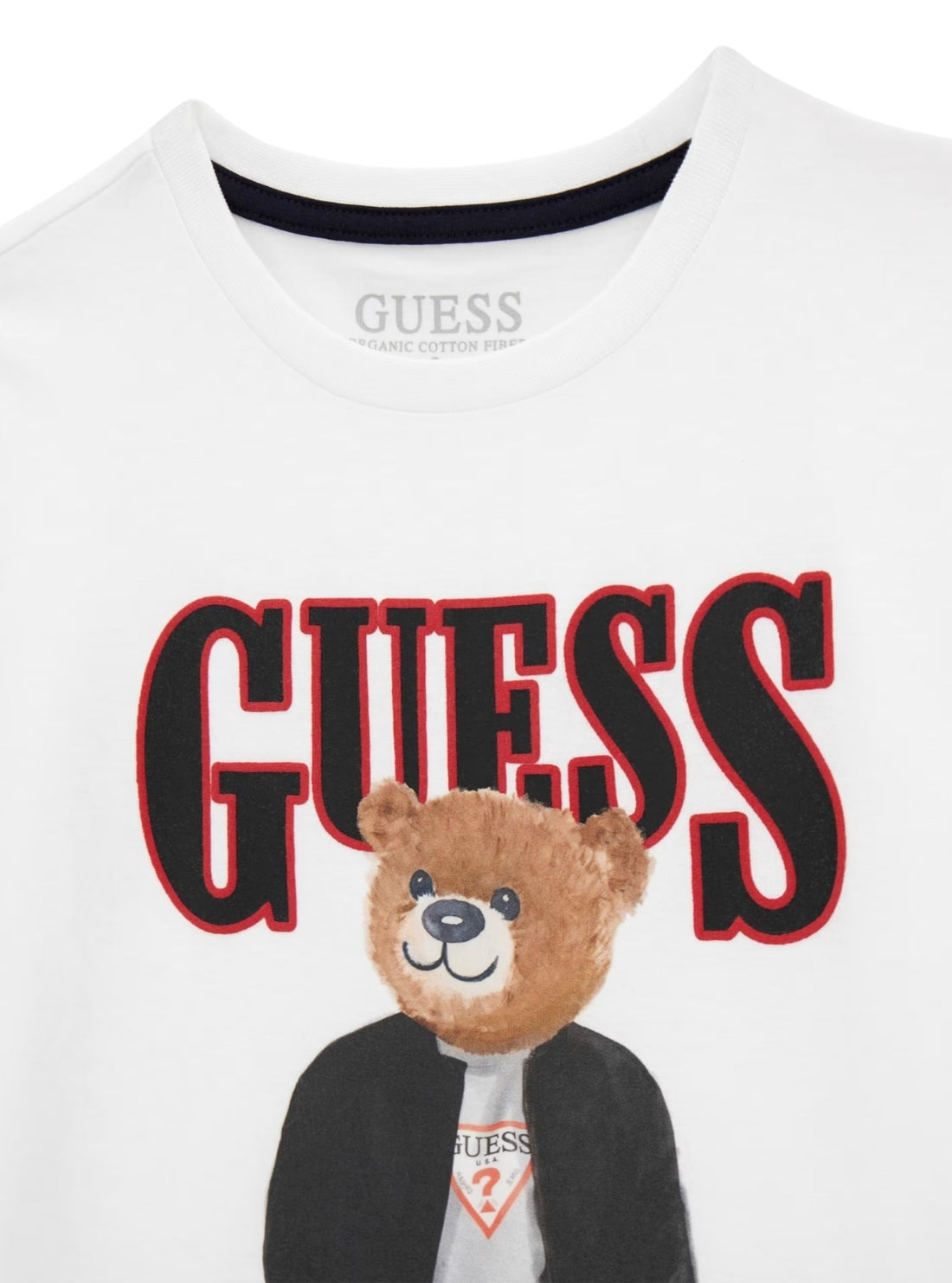 GUESS Kids White Bear Graphic T-Shirt (7-16) L6RI11K8HM4 Detail View
