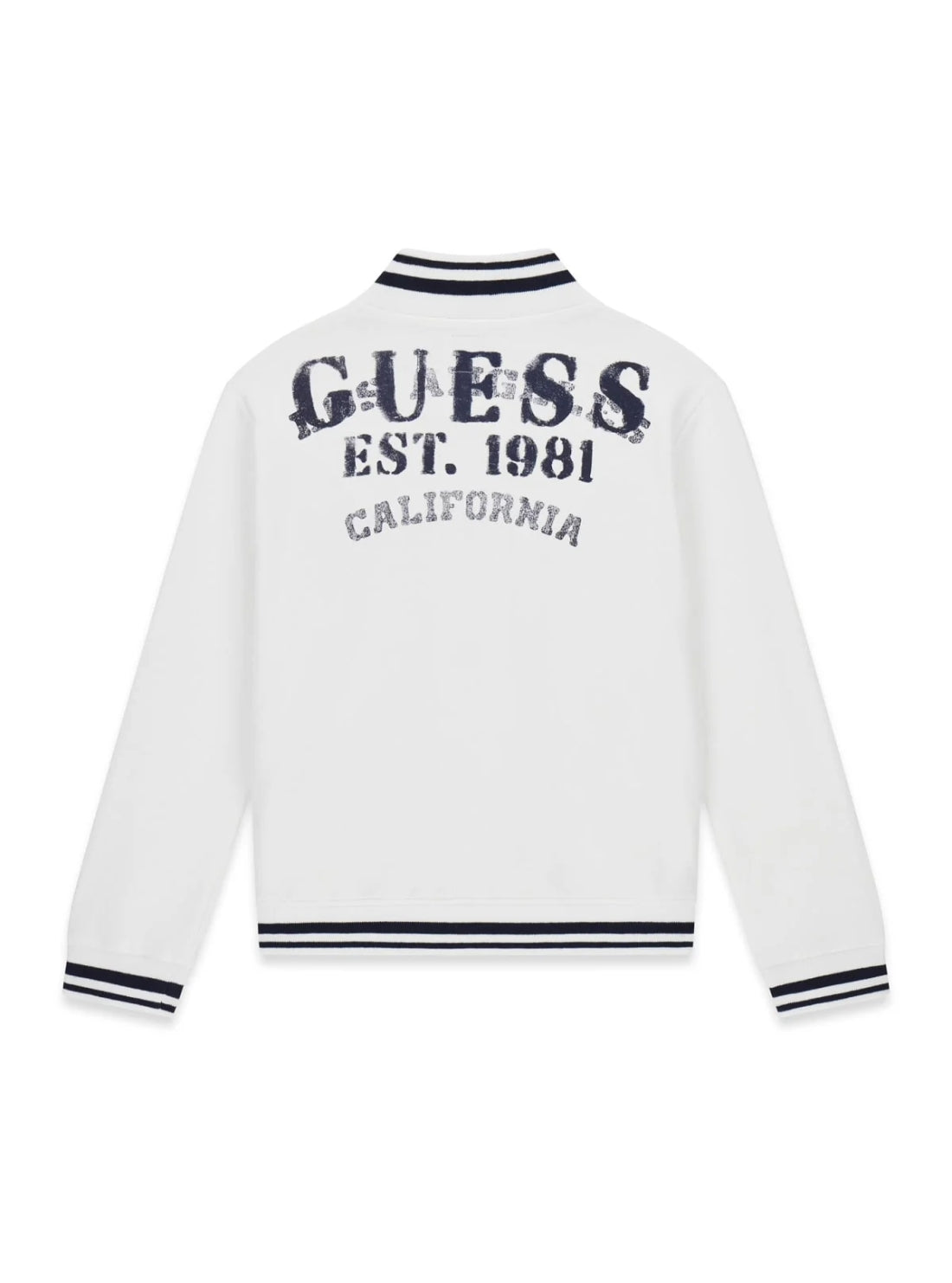 GUESS Kids White Bomber Active Top (7-16) L6RQ06K0170 Back View