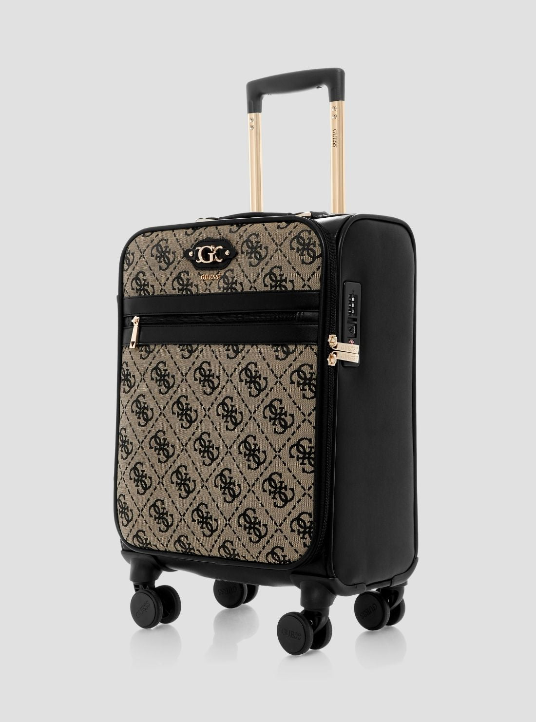 GUESS Suitcase Black Logo Samantha 45cm Suitcase LB2313983 Side View