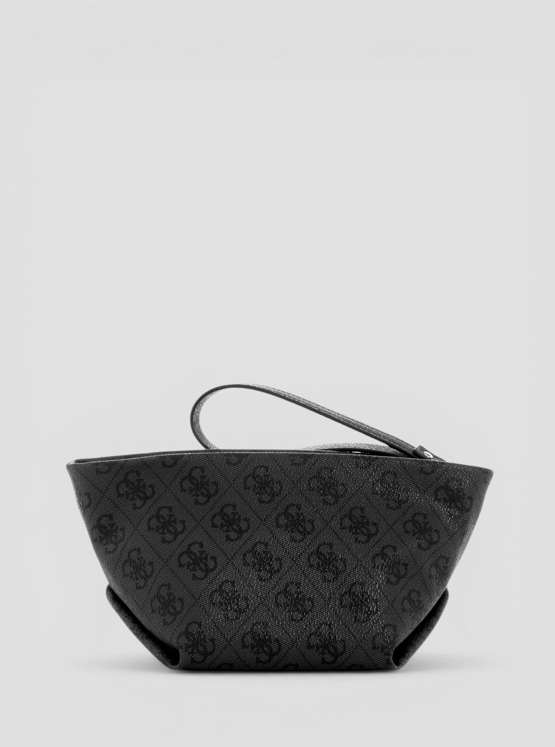 GUESS Accessories Black Logo Helina Top Zip Cosmetic Pouch LB9640005 Back View