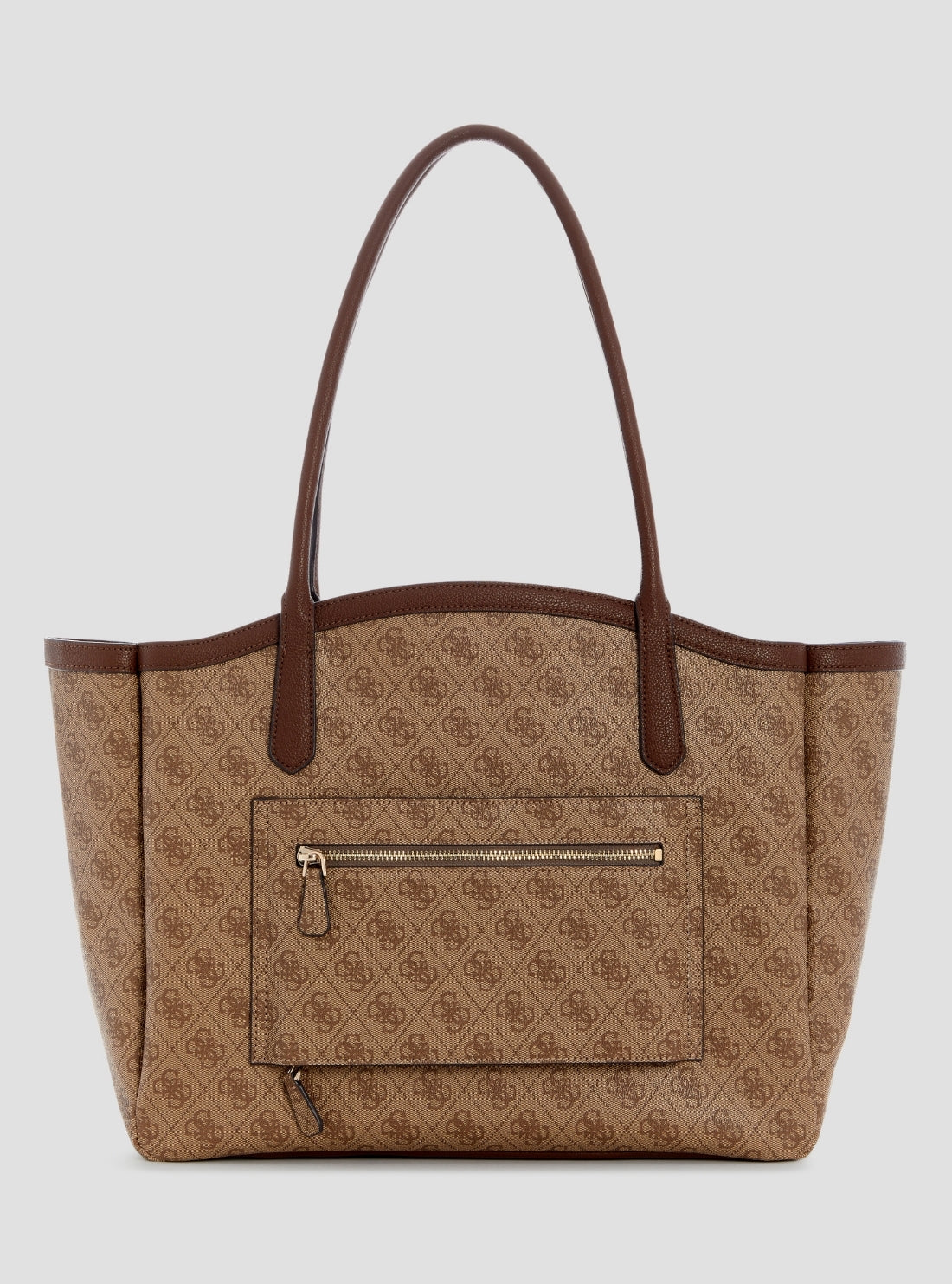 GUESS Womens Brown Logo Lindsey Tote Bag LB9749024 Back View
