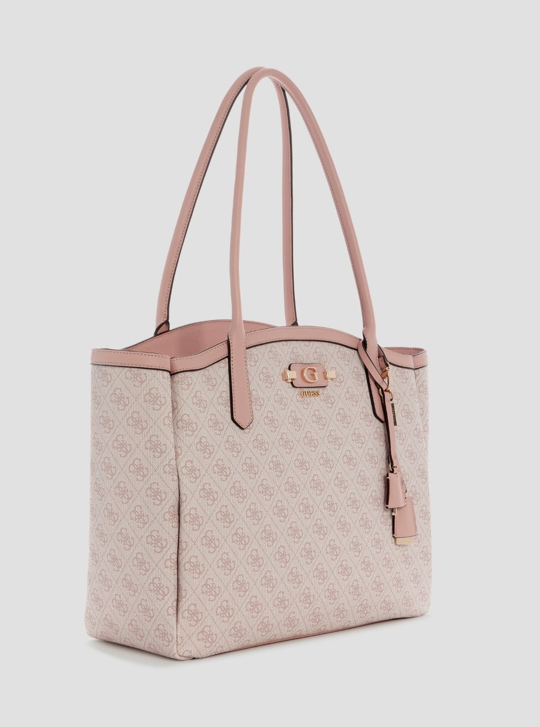 GUESS Womens Orchid Logo Lindsey Tote Bag LB9749024 Side View
