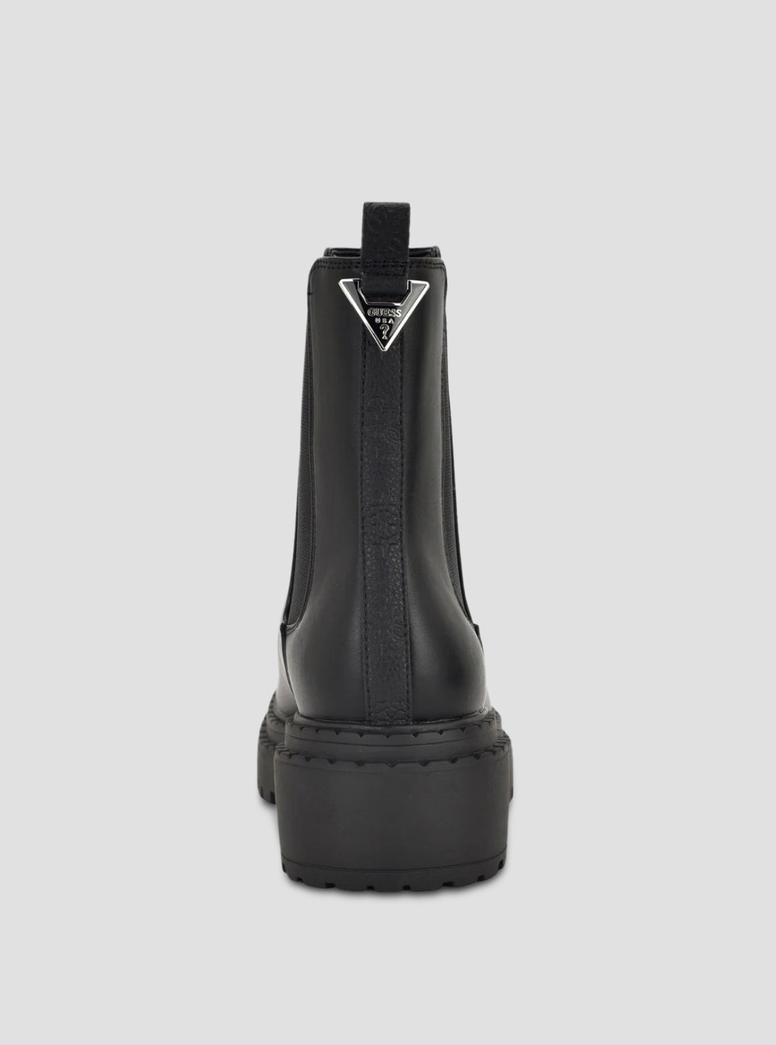 GUESS Womens Black Leannaa Ankle Boots LEANNAA Back View