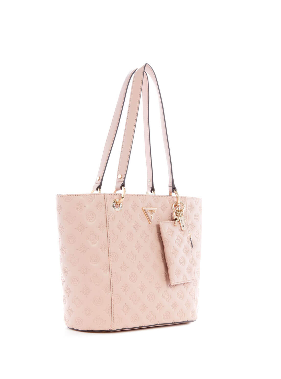 Light Pink Noelle La Femme Small Tote Bag | GUESS Women's Handbags | side view
