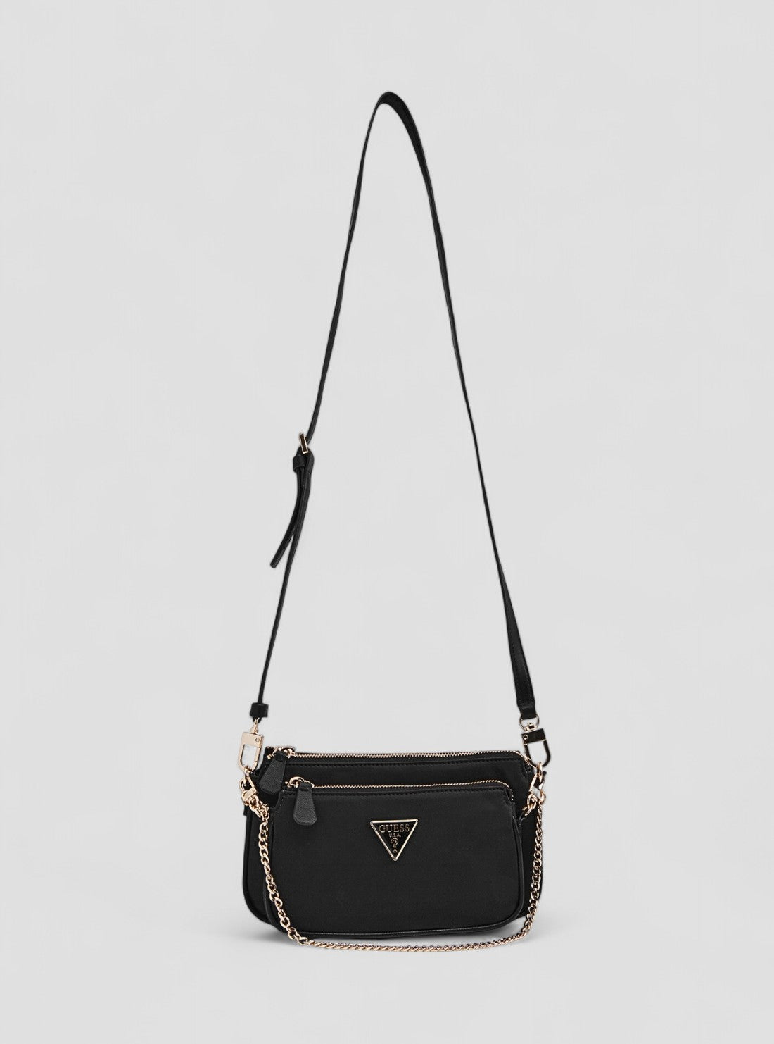 GUESS Womens Black Little Bay Mini Crossbody Bag NG811670 Front View_2