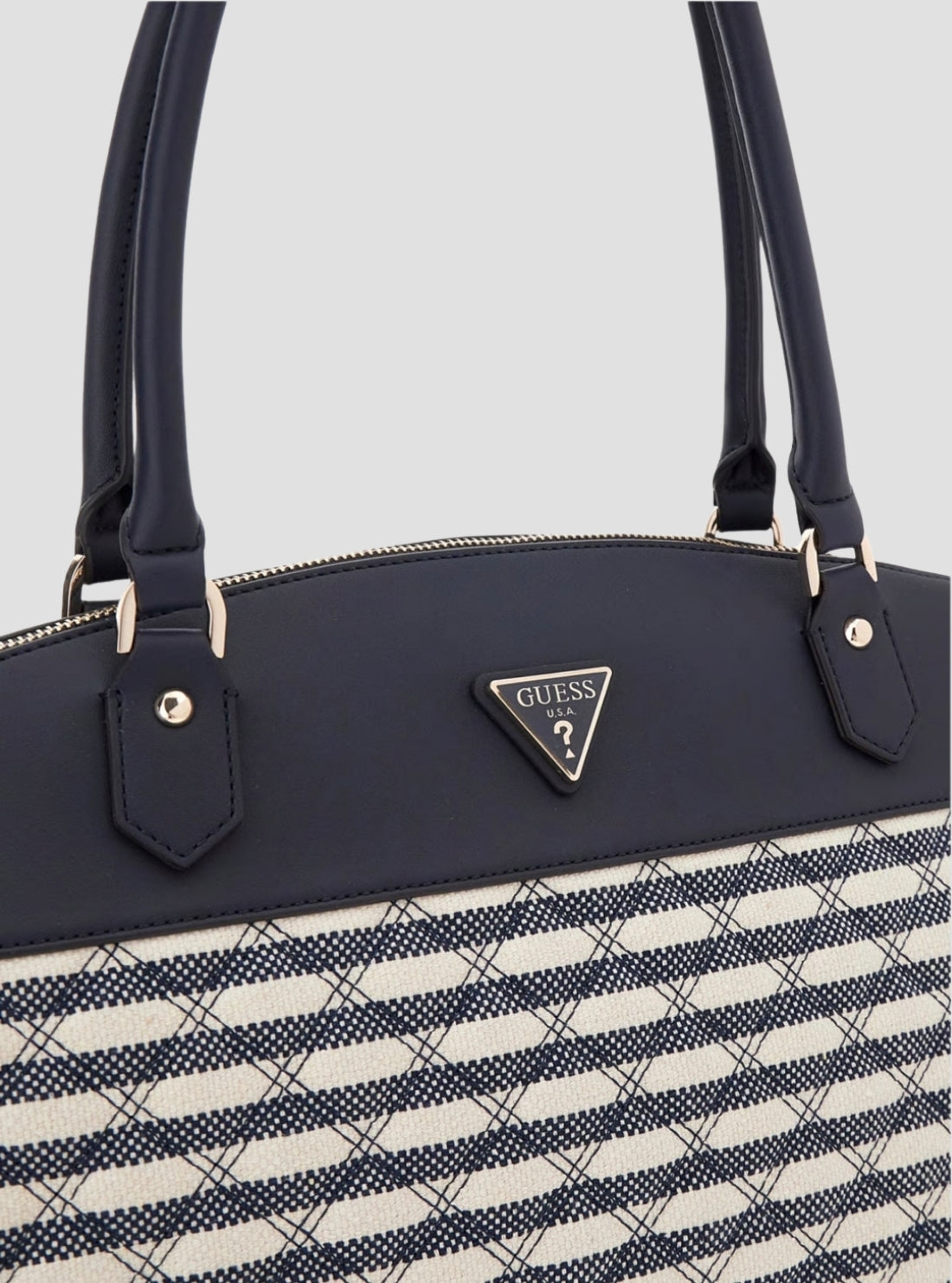GUESS Womens Navy Multi Giully Deluxe Dome Tote LN8748903 Detail View2