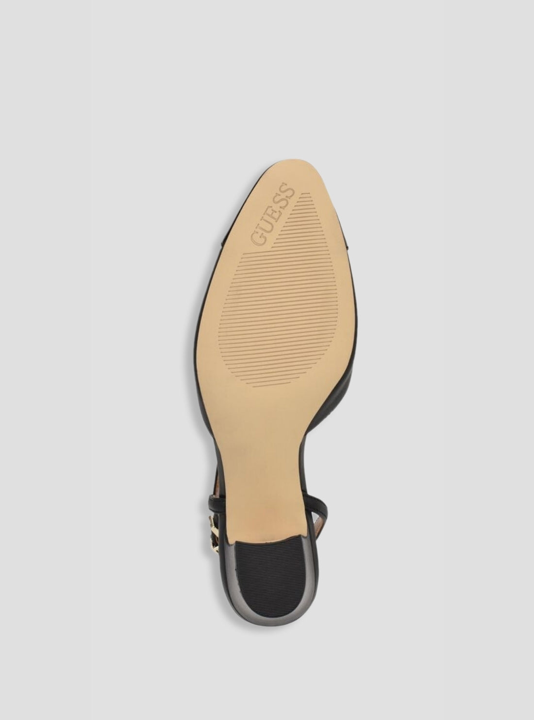 GUESS Footwear Black Loisa Slingback Pumps LOISA Bottom View