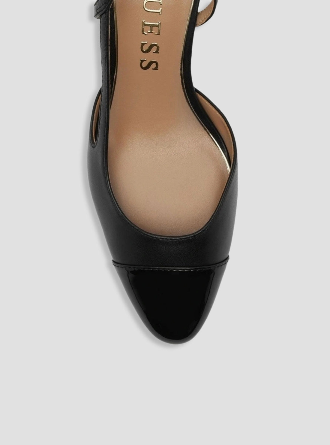 GUESS Footwear Black Loisa Slingback Pumps LOISA Top View