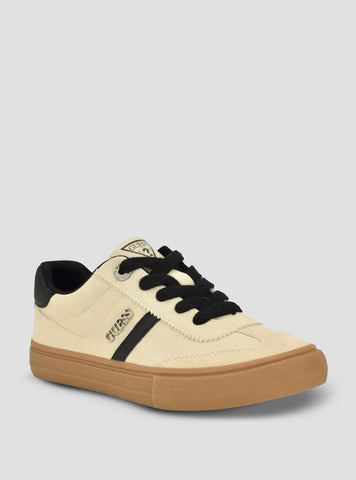 GUESS Womens Beige Loui Sneakers LOUI2 Side View