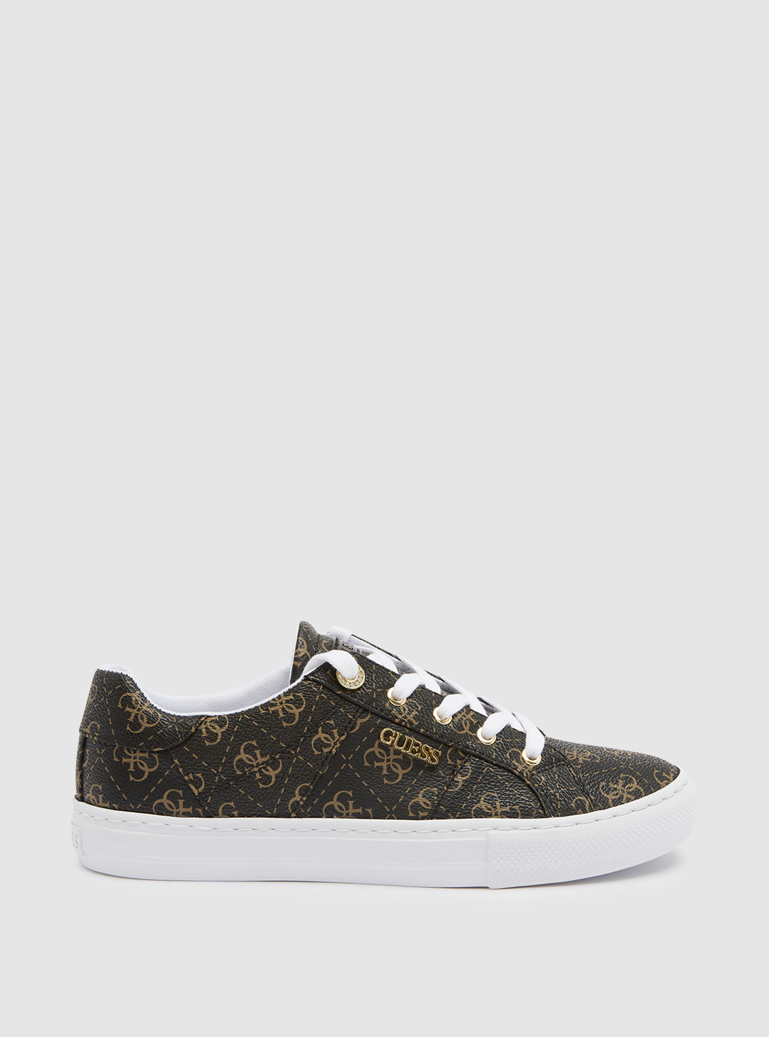 Brown Logo Loven Low-Top Sneakers