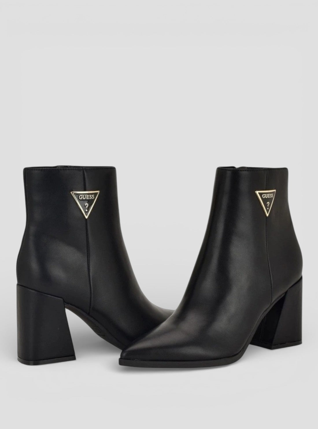 GUESS Womens Black Lusia Ankle Boots LUSIA Front Side View