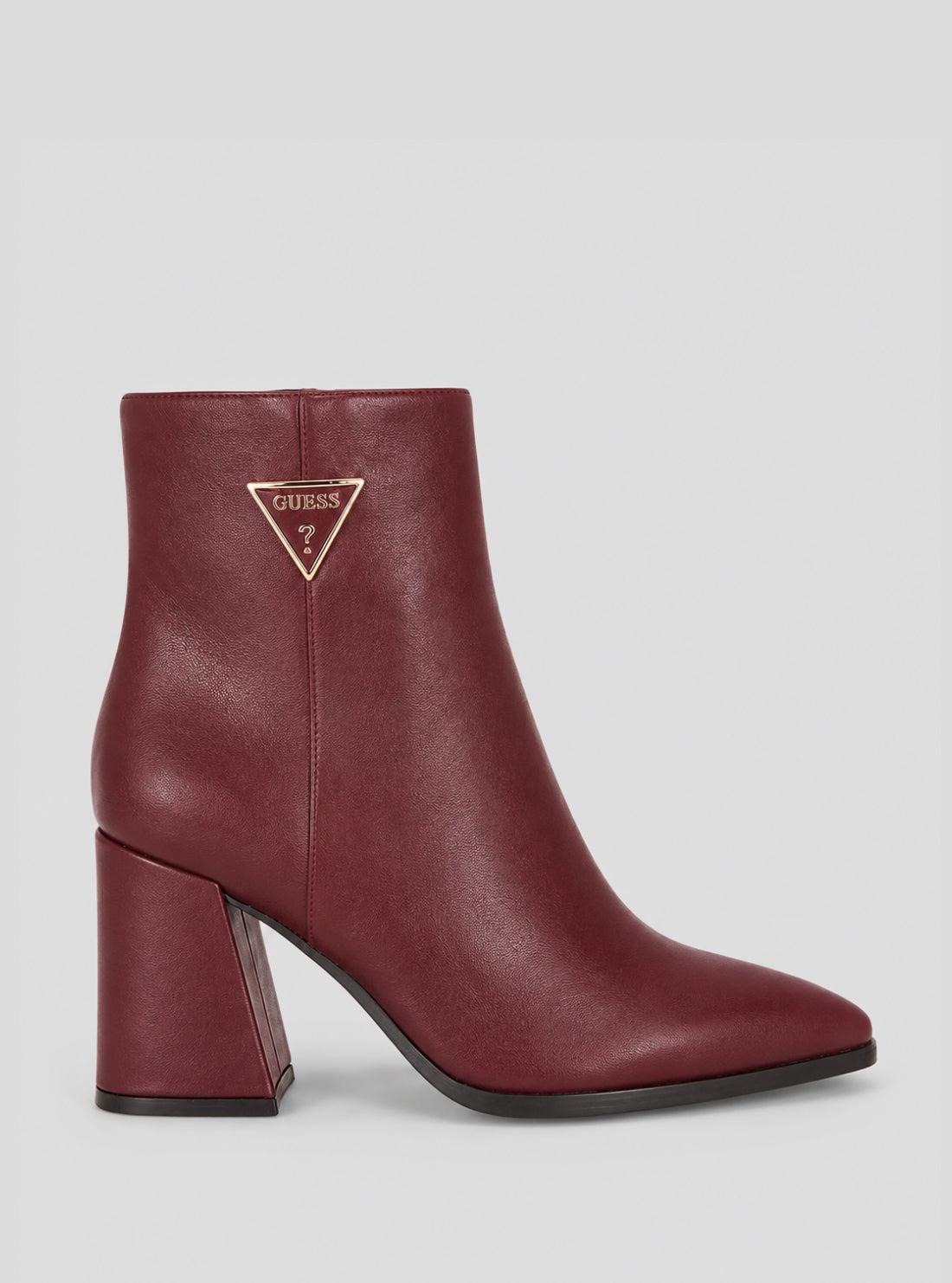 GUESS Womens Red Lusia Ankle Boots LUSIADRE02 Side View2
