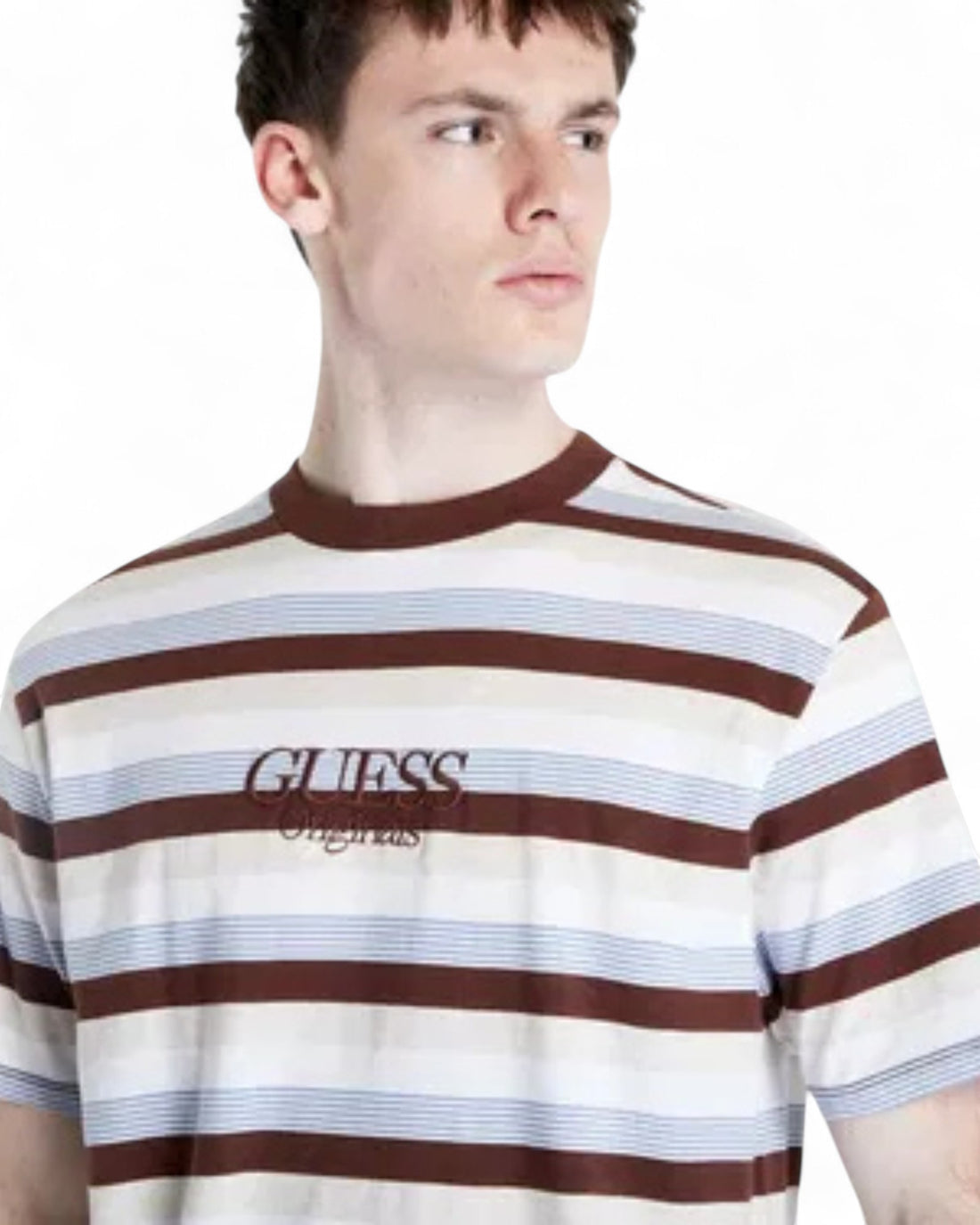 GUESS Originals Cole Heather Stripe Tee