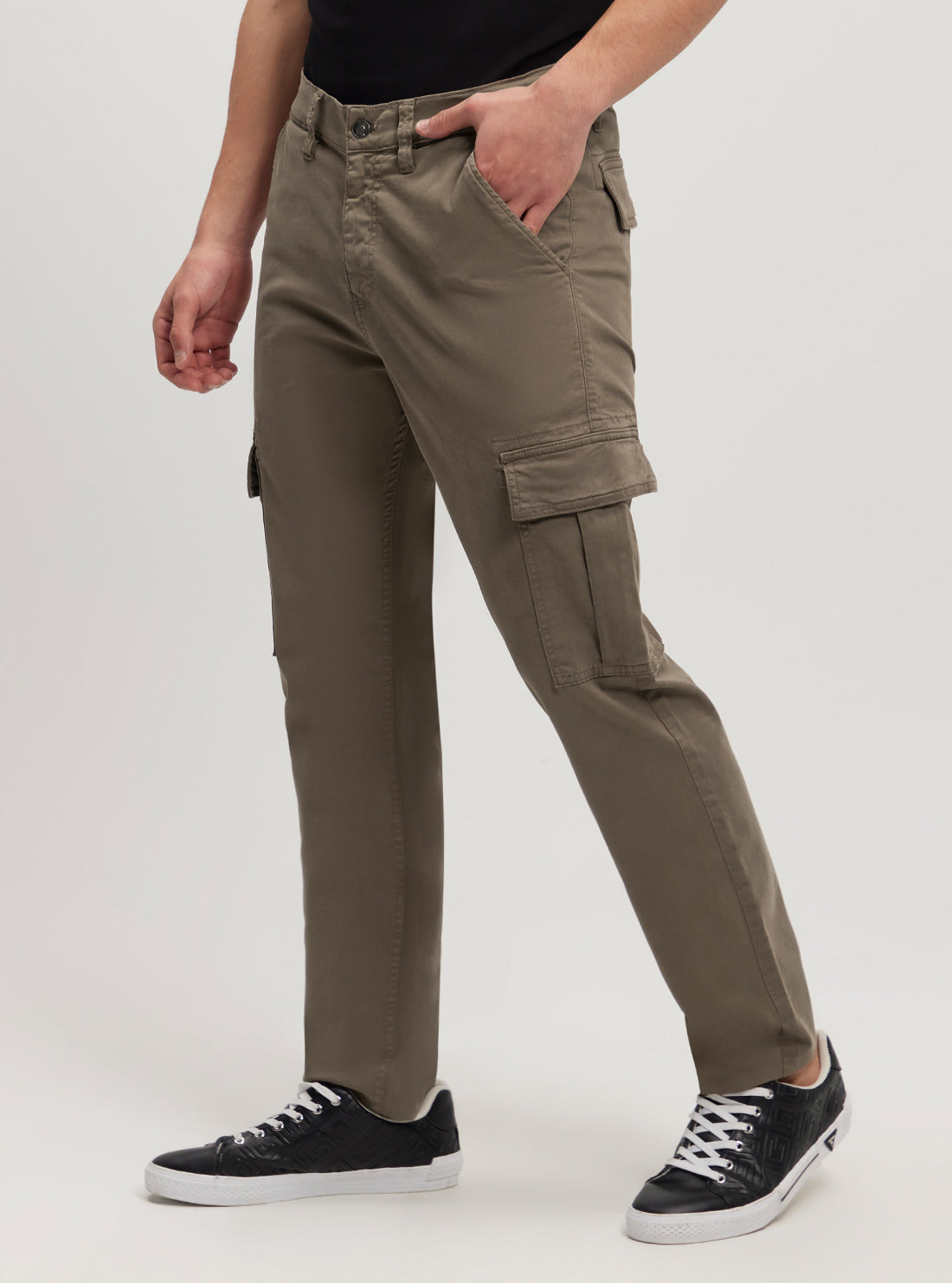 Brown Lonta Classic Cargo Pant side view