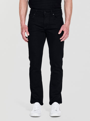 GUESS Mens Black Angels Straight Leg Jeans M2YAN2D4Q51 Front View