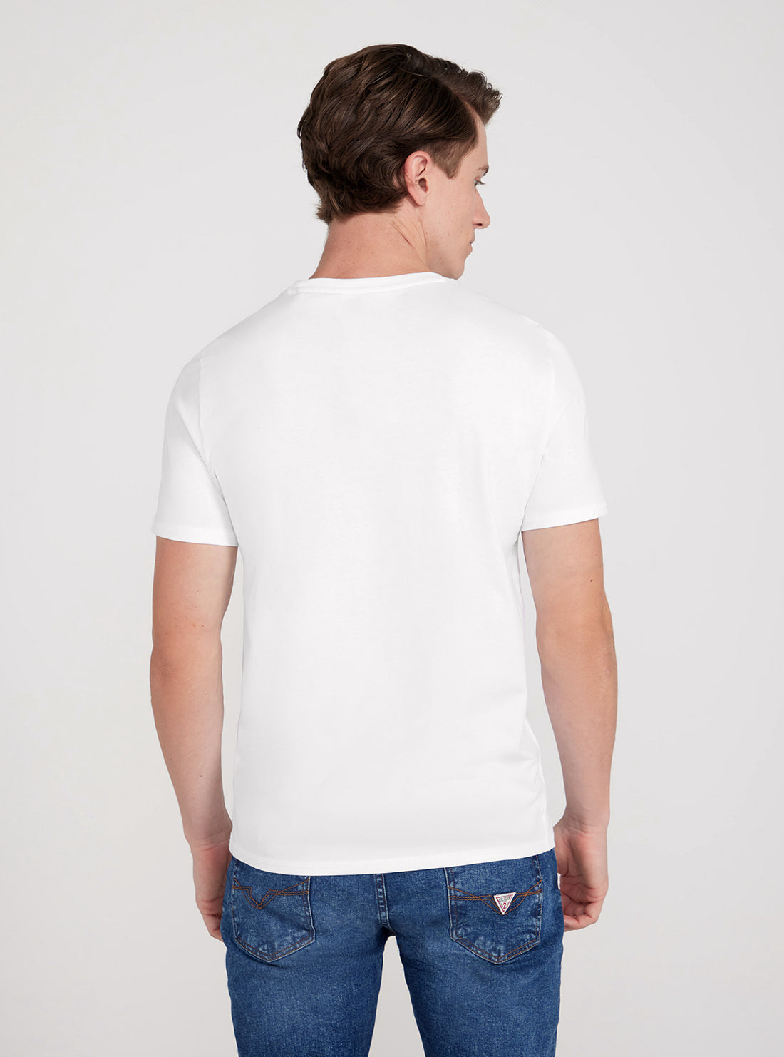 GUESS White Logo Aidy T-Shirt back view
