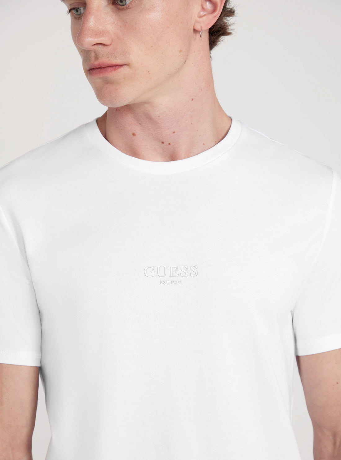 GUESS White Logo Aidy T-Shirt detail view